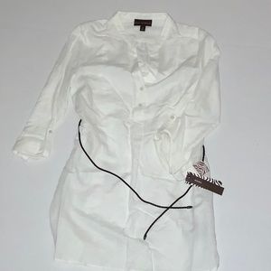 NWT Dana Bachman Linen Tunic - White - Size S